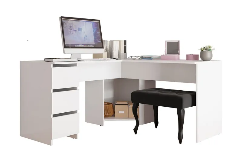 Fotyn Skrivbord 142 cm - Vit — Vit