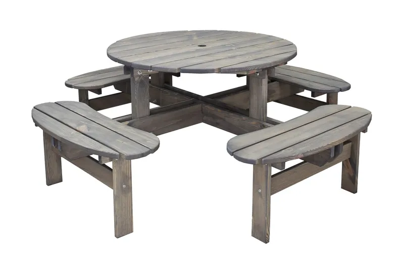 Frankfurt picknikbord - brun — brun -