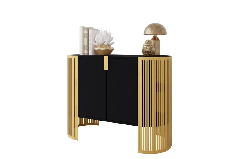 Friend Skänk 120x40 cm - Guld/Svart (Art.nr 3116072) — Guld/Svart