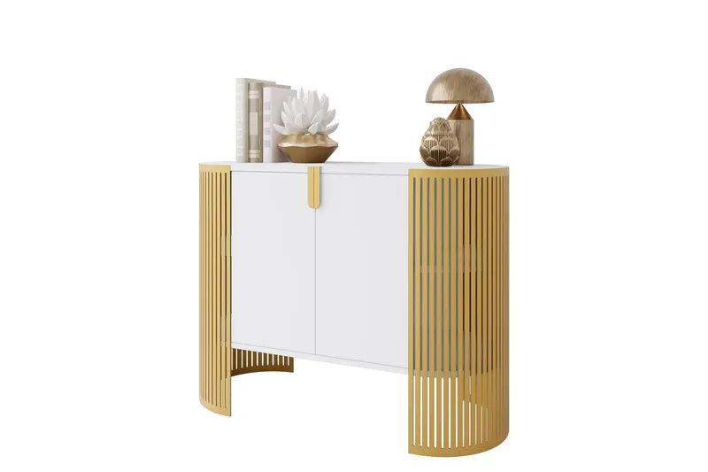Friend Skänk 120x40 cm - Guld/Vit (Art.nr 3116070) — Guld/Vit