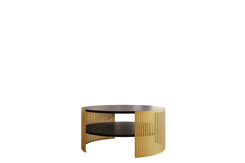 Friend Soffbord 75 cm - Guld/Svart (Art.nr 3067622) — Guld/Svart