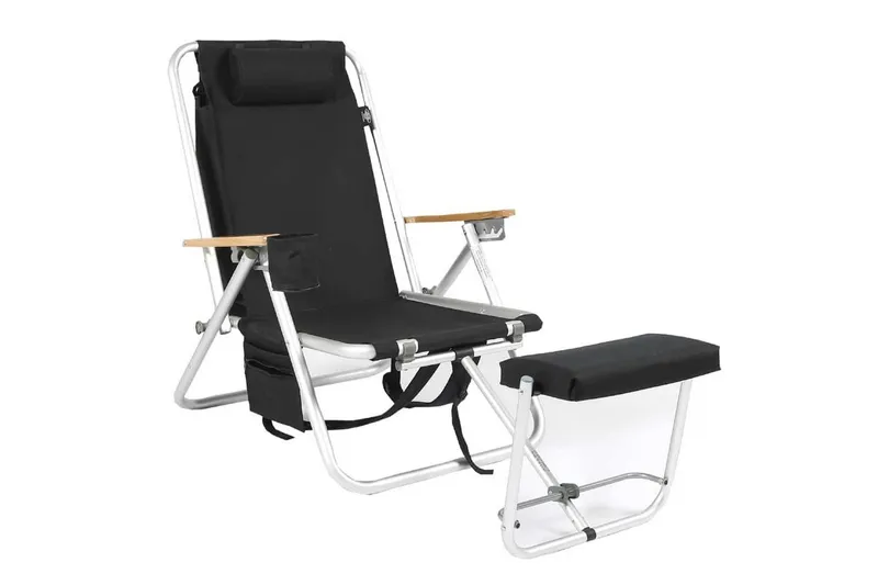 Friluftsstol Fritab ROXY med kylbag/mobilficka - Svart — Fritab