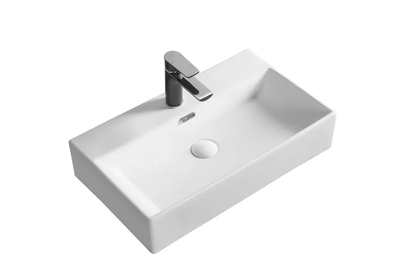 Fristående handfat 60 cm Vit