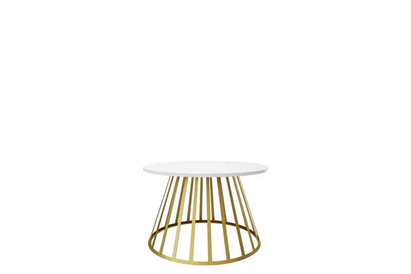Frosty Soffbord 75 cm - Guld/Vit — Guld/Vit