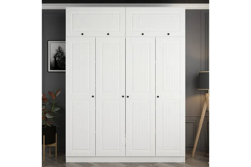 Fruitland Garderob 180 cm - Vit — Vit