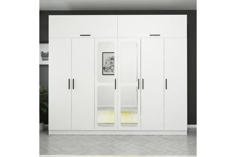 Fruitland Garderob 270 cm - Vit — Vit