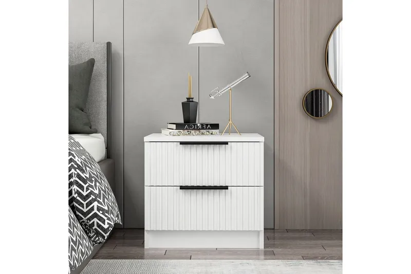 Fruitland Sängbord 54 cm - Vit — Vit