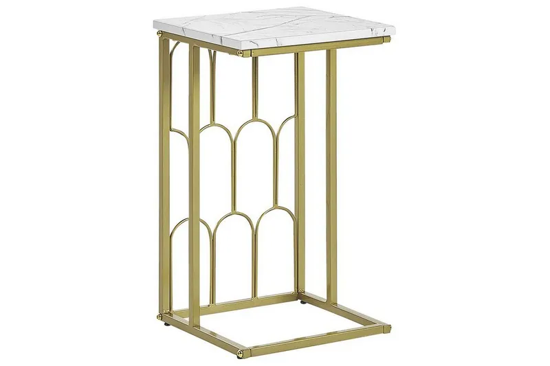 Fuller Soffbord 30 cm - Vit/Guld — Vit/Guld