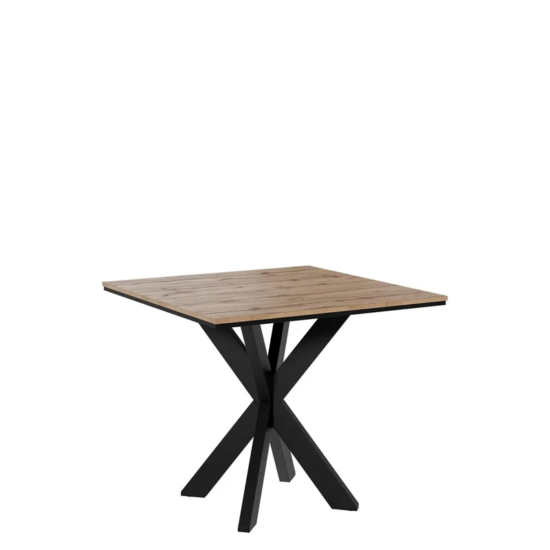 Fynrel Matbord 90 cm Kvadratisk - Svart/Brun — Svart/Brun