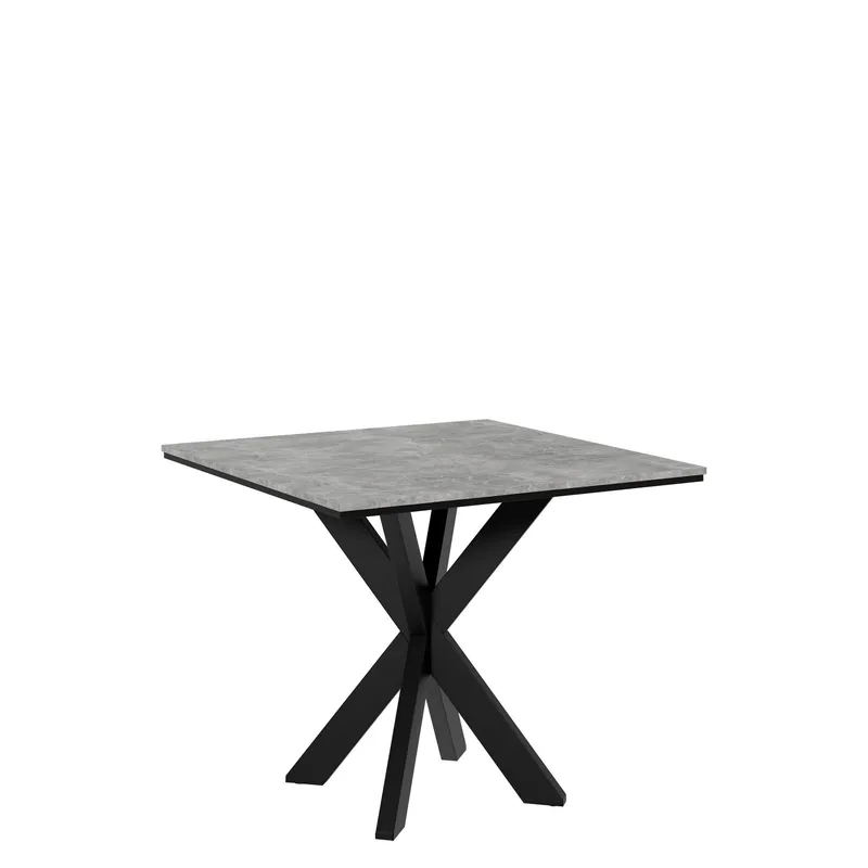 Fynrel Matbord 90 cm Kvadratisk - Svart/Grå — Svart/Grå