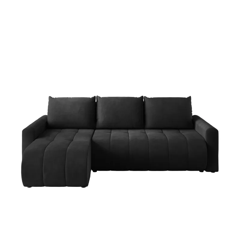 Fynrican 3-sits Bäddsoffa med divan - svart — svart