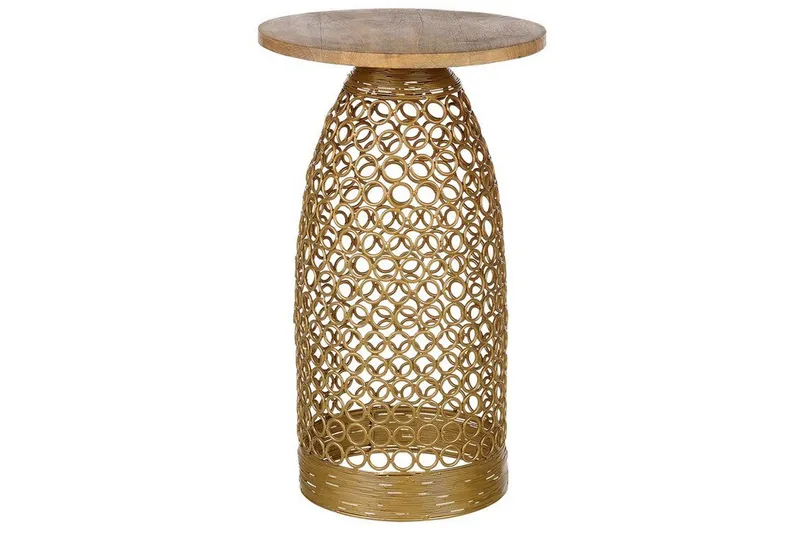 Gabby Sidobord 30 cm - Ljust trä/Guld — Ljust trä/Guld