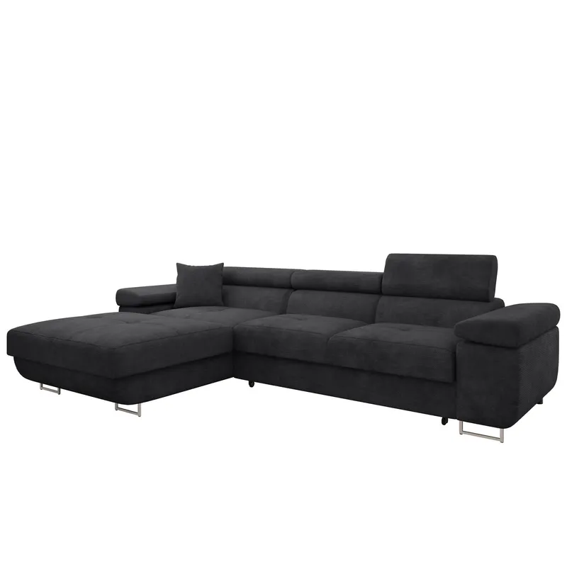 Gabina 3-sits Bäddsoffa med divan - svart (Art.nr 3433781) — svart