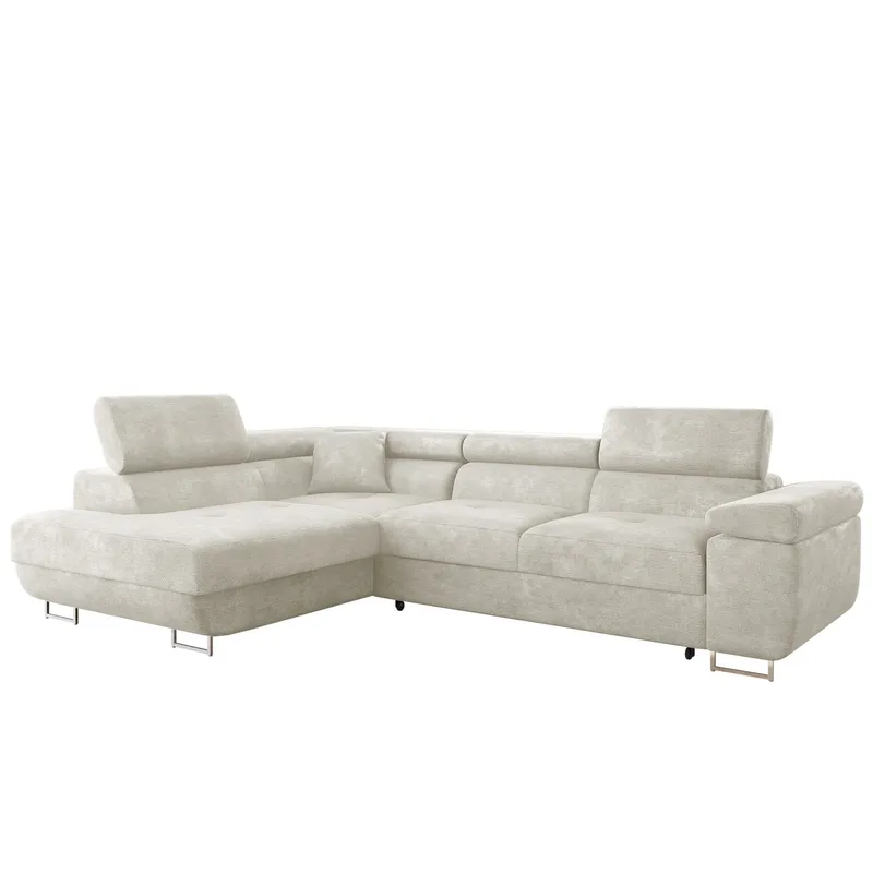 Gabina 4-sits Bäddsoffa med schäslong - beige (Art.nr 3433753) — beige