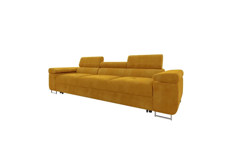Gabina Bäddsoffa 3-sits i Sammet - Orange — Orange