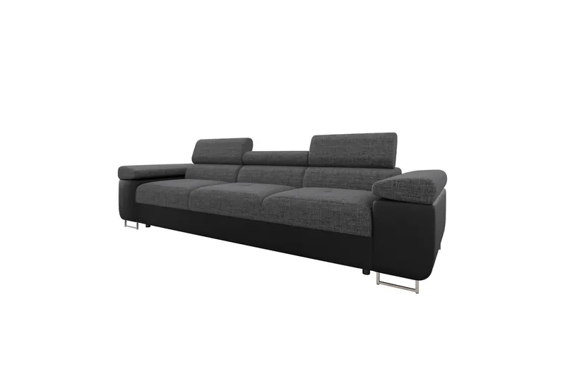 Gabina Soffa 3-sits - Svart/Grå — Svart/Grå
