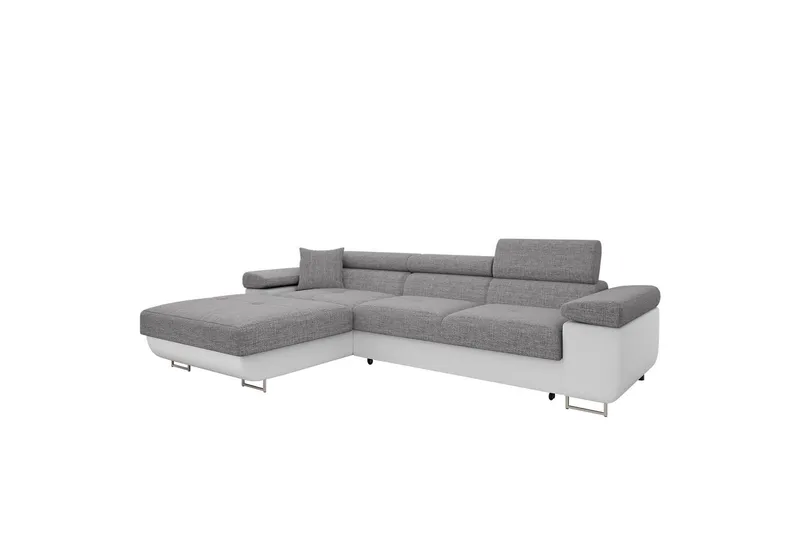 Gabina Soffa med Divan 3-sits - Grå/Vit (Art.nr 3068917) — Grå/Vit