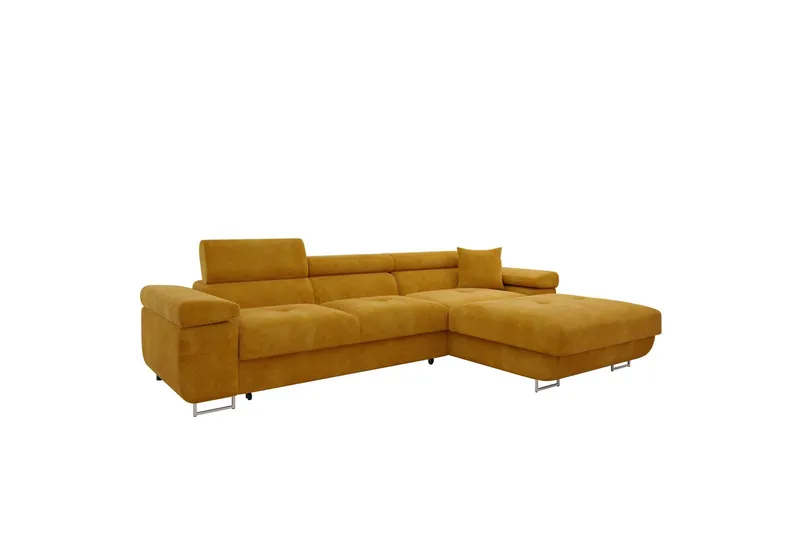 Gabina Soffa med Divan 3-sits - Gul (Art.nr 3069141) — Gul