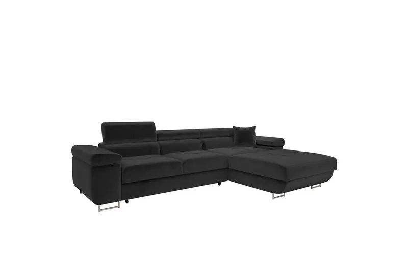 Gabina Soffa med Divan 3-sits - Svart (Art.nr 3068927) — Svart