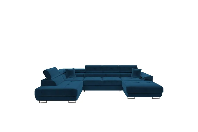 Gabina Soffa med Divan och Schäslong 4-sits - Blå (Art.nr 3068885) — Blå