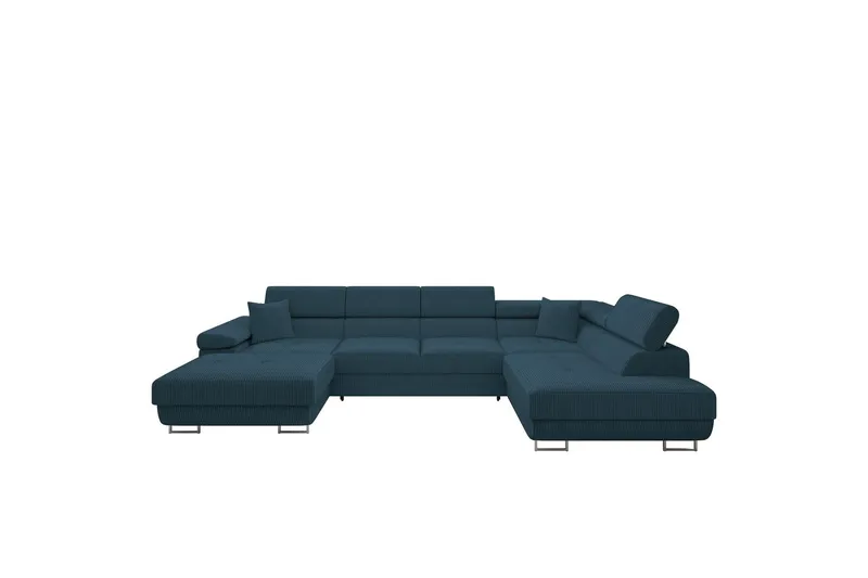 Gabina Soffa med Divan och Schäslong 4-sits - Blå (Art.nr 3068826) — Blå