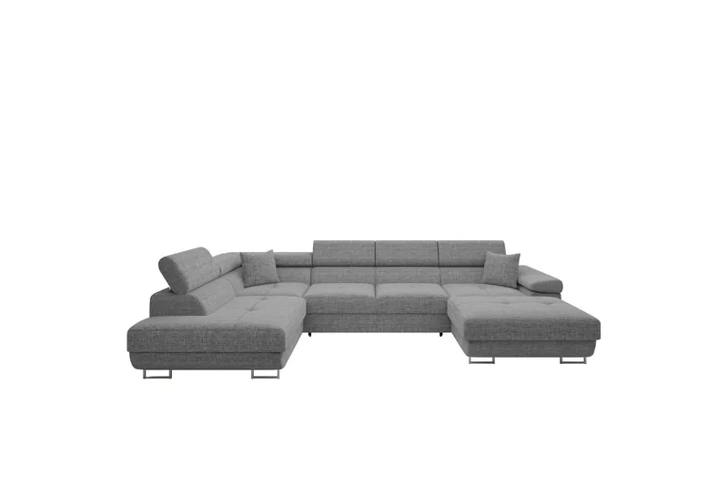 Gabina Soffa med Divan och Schäslong 4-sits - Grå (Art.nr 3068819) — Grå