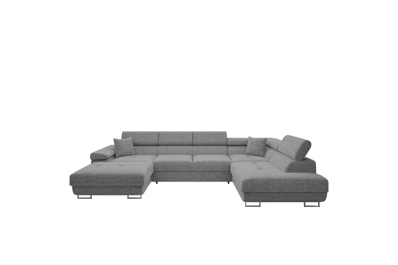 Gabina Soffa med Divan och Schäslong 4-sits - Grå (Art.nr 3068925) — Grå