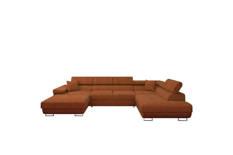 Gabina Soffa med Divan och Schäslong 4-sits - Orange (Art.nr 3068929) — Orange