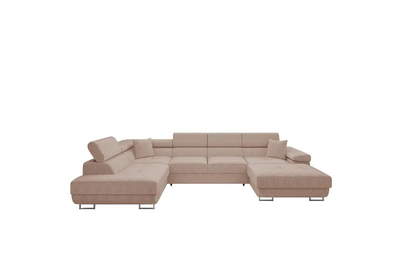 Gabina Soffa med Divan och Schäslong 4-sits - Rosa (Art.nr 3069213) — Rosa
