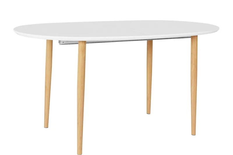 Gaeta Matbord Ovalt 160 cm - Vit/Natur — Vit/Natur