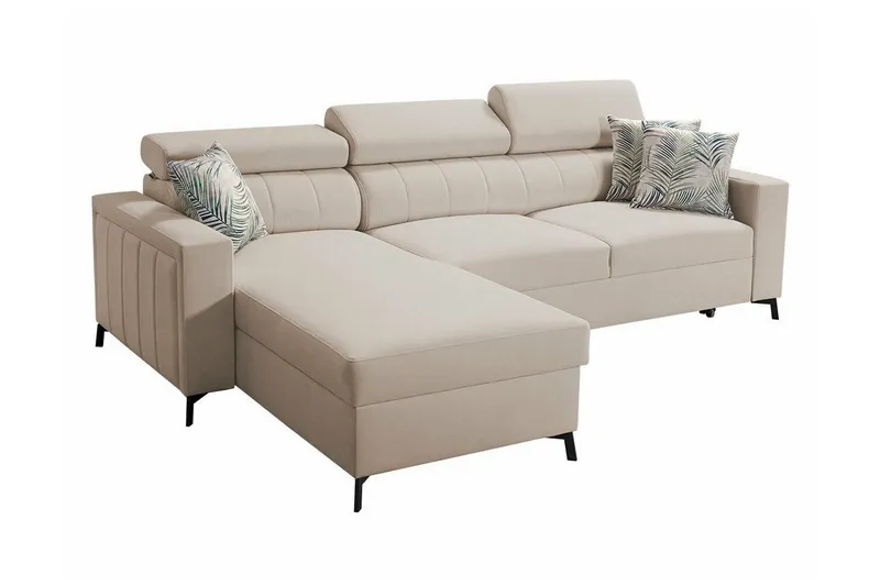 Galbally 3-sits Hörnbäddsoffa Beige Creme
