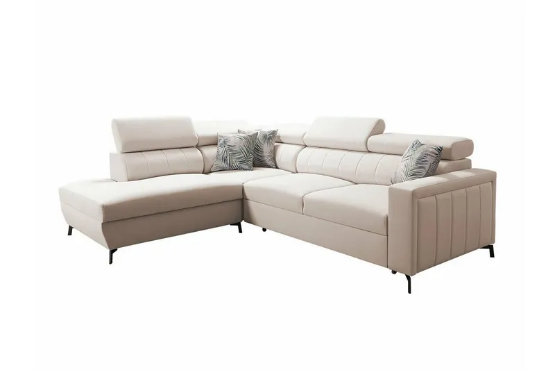 Galbally 3-sits Hörnbäddsoffa Beige/Light beige