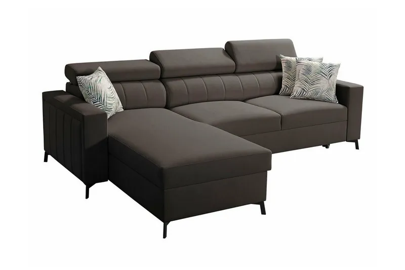 Galbally 3-sits Hörnbäddsoffa Dark grey