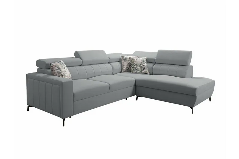 Galbally 3-sits Hörnbäddsoffa Grey/Light grey