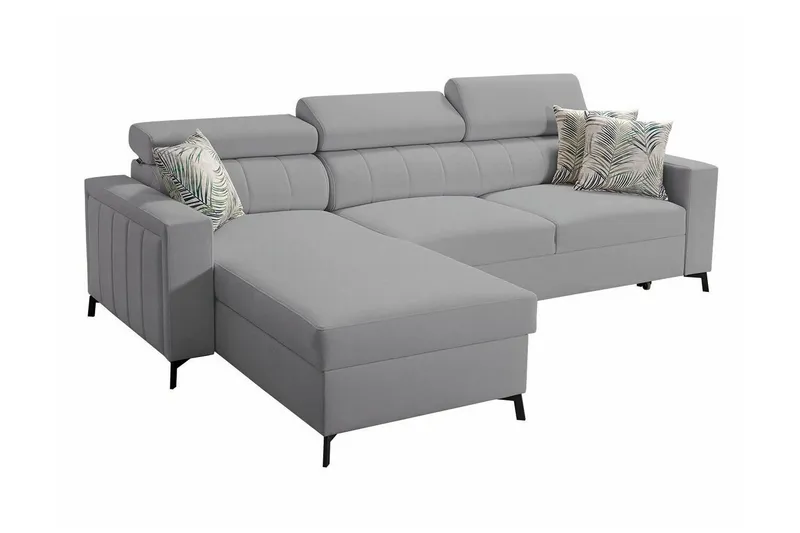 Galbally 3-sits Hörnbäddsoffa Ljusgrå (Art.nr 3021572)