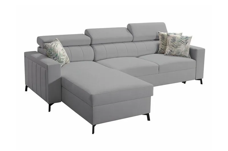 Galbally 3-sits Hörnbäddsoffa Ljusgrå (Art.nr 3021582)