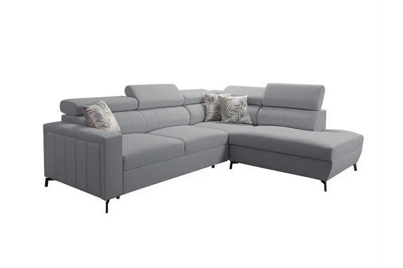 Galbally 3-sits Hörnbäddsoffa Ljusgrå (Art.nr 3021601)