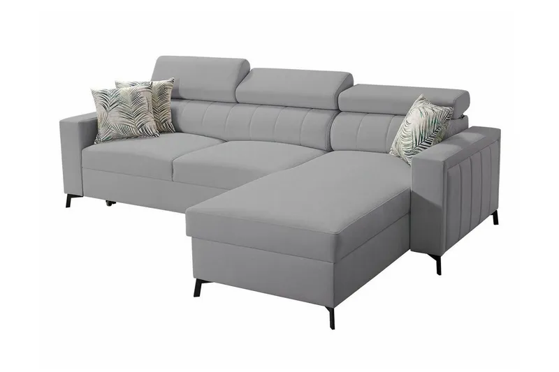 Galbally 3-sits Hörnbäddsoffa Ljusgrå (Art.nr 3021571)