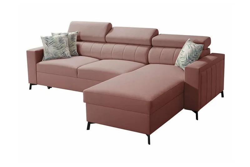 Galbally 3-sits Hörnbäddsoffa Pink (Art.nr 3021587)