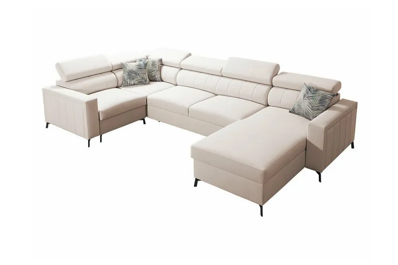 Galbally 4-sits Hörnbäddsoffa Beige/Light beige (Art.nr 3021629)