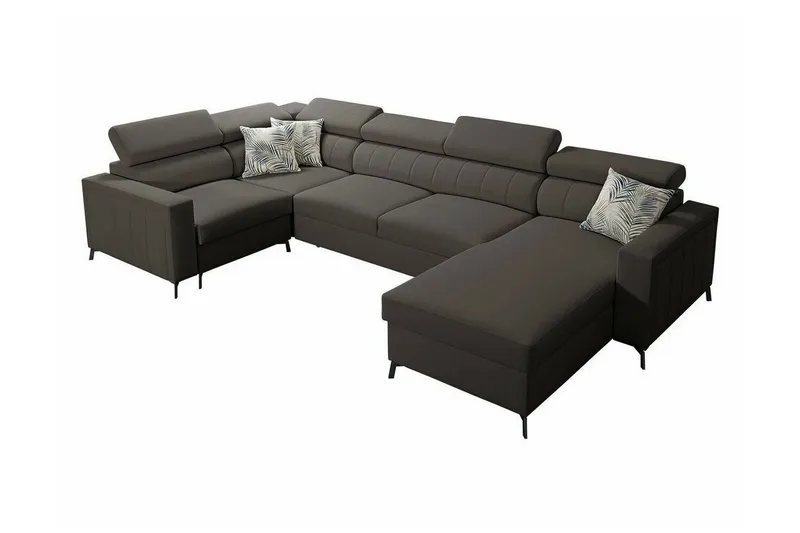Galbally 4-sits Hörnbäddsoffa Dark brown (Art.nr 3021635)