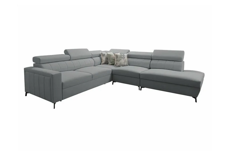 Galbally 4-sits Hörnbäddsoffa Ljusgrå (Art.nr 3021671)