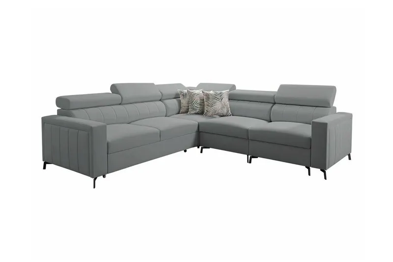 Galbally 4-sits Hörnbäddsoffa Ljusgrå (Art.nr 3021621)
