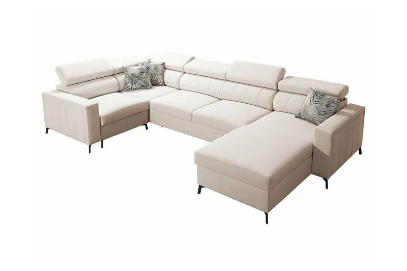 Galbally 5-sits Hörnbäddsoffa beige (Art.nr 3021639)