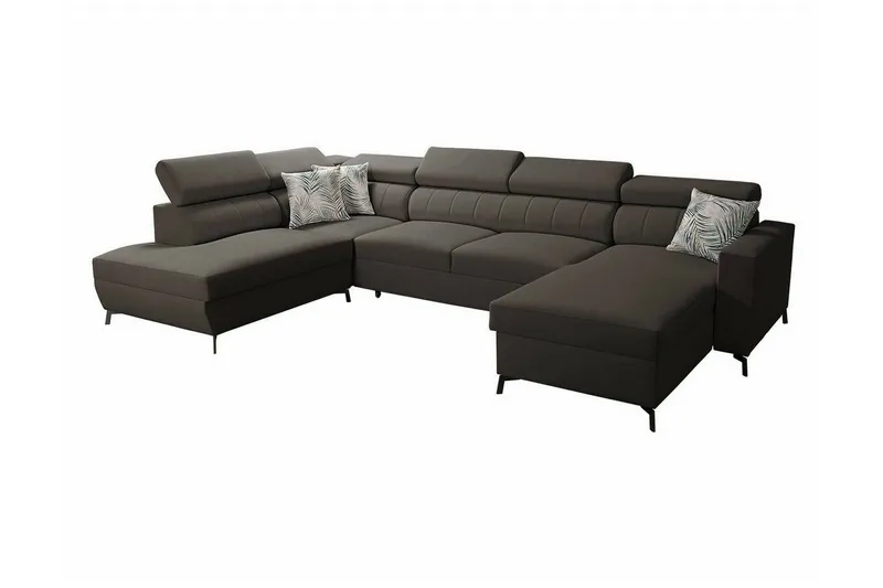Galbally 5-sits Hörnbäddsoffa Dark brown (Art.nr 3021655)