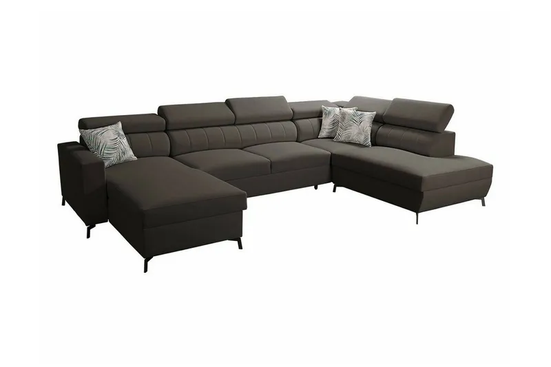 Galbally 5-sits Hörnbäddsoffa Dark brown (Art.nr 3021656)