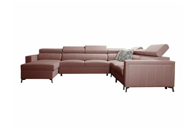 Galbally 5-sits Hörnbäddsoffa Dark pink (Art.nr 3021668)