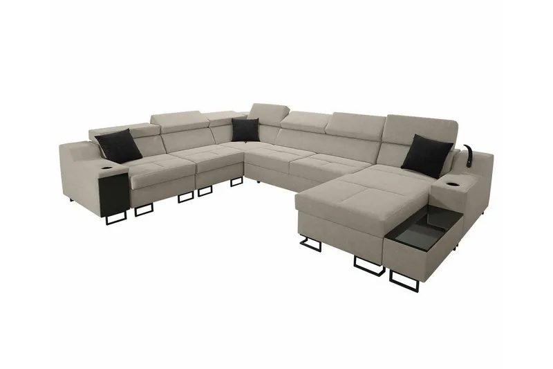 Galbally 5-sits Hörnsoffa Beige