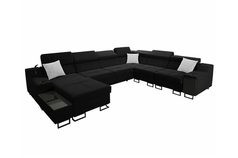 Galbally 5-sits Hörnsoffa Black (Art.nr 3021998)