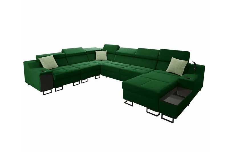 Galbally 5-sits Hörnsoffa Dark green (Art.nr 3022001)